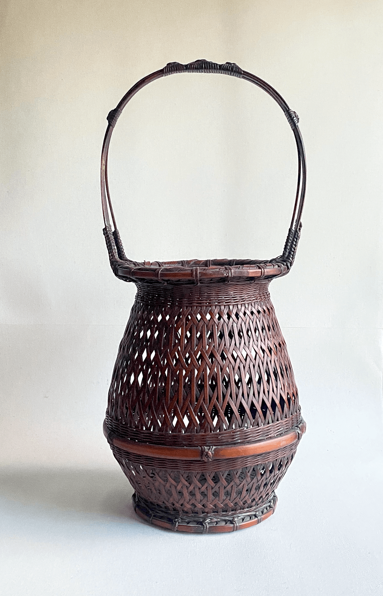 Japanese Bamboo Basket for Flower Arranging