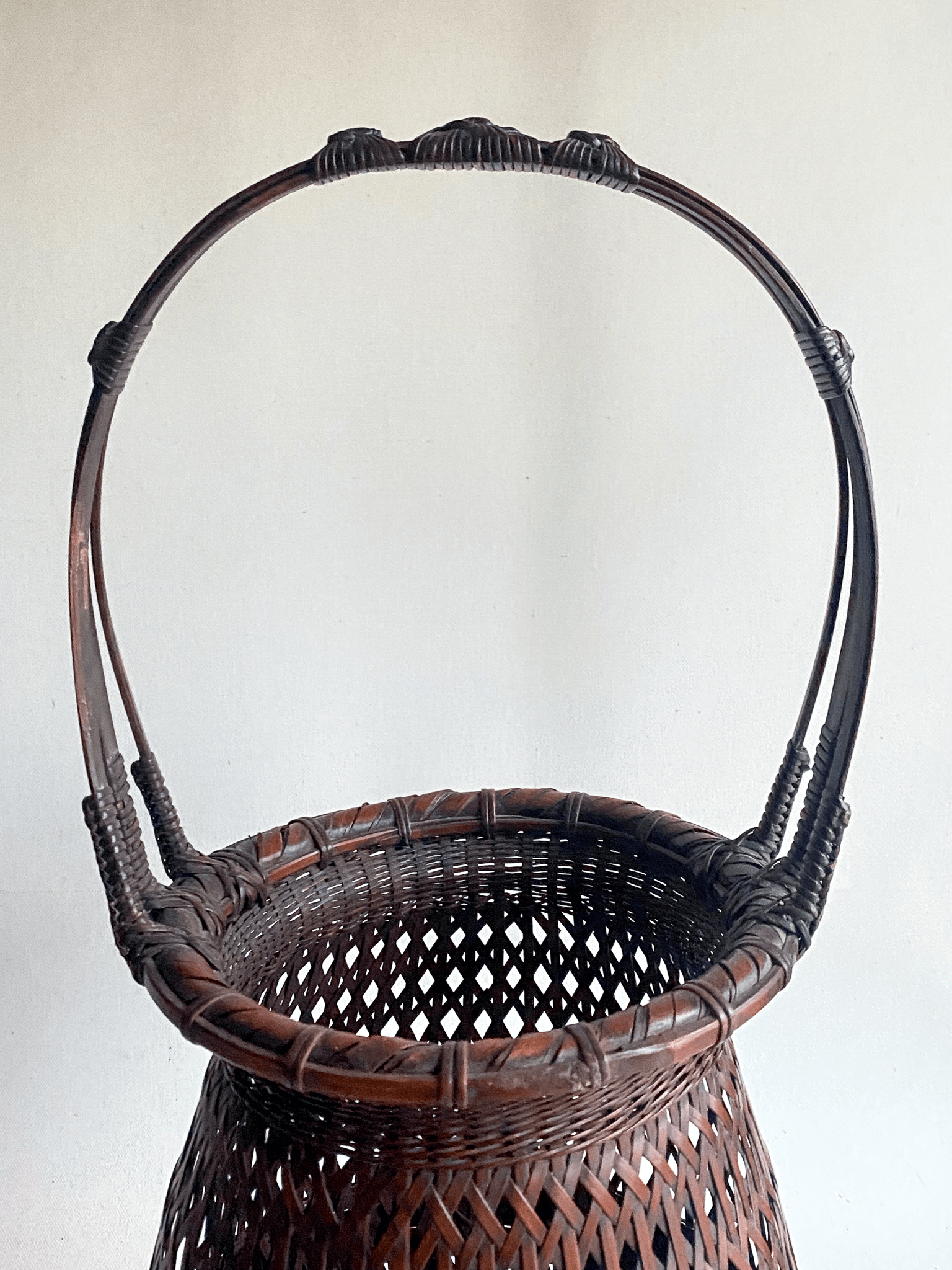 Japanese Bamboo Basket for Flower Arranging