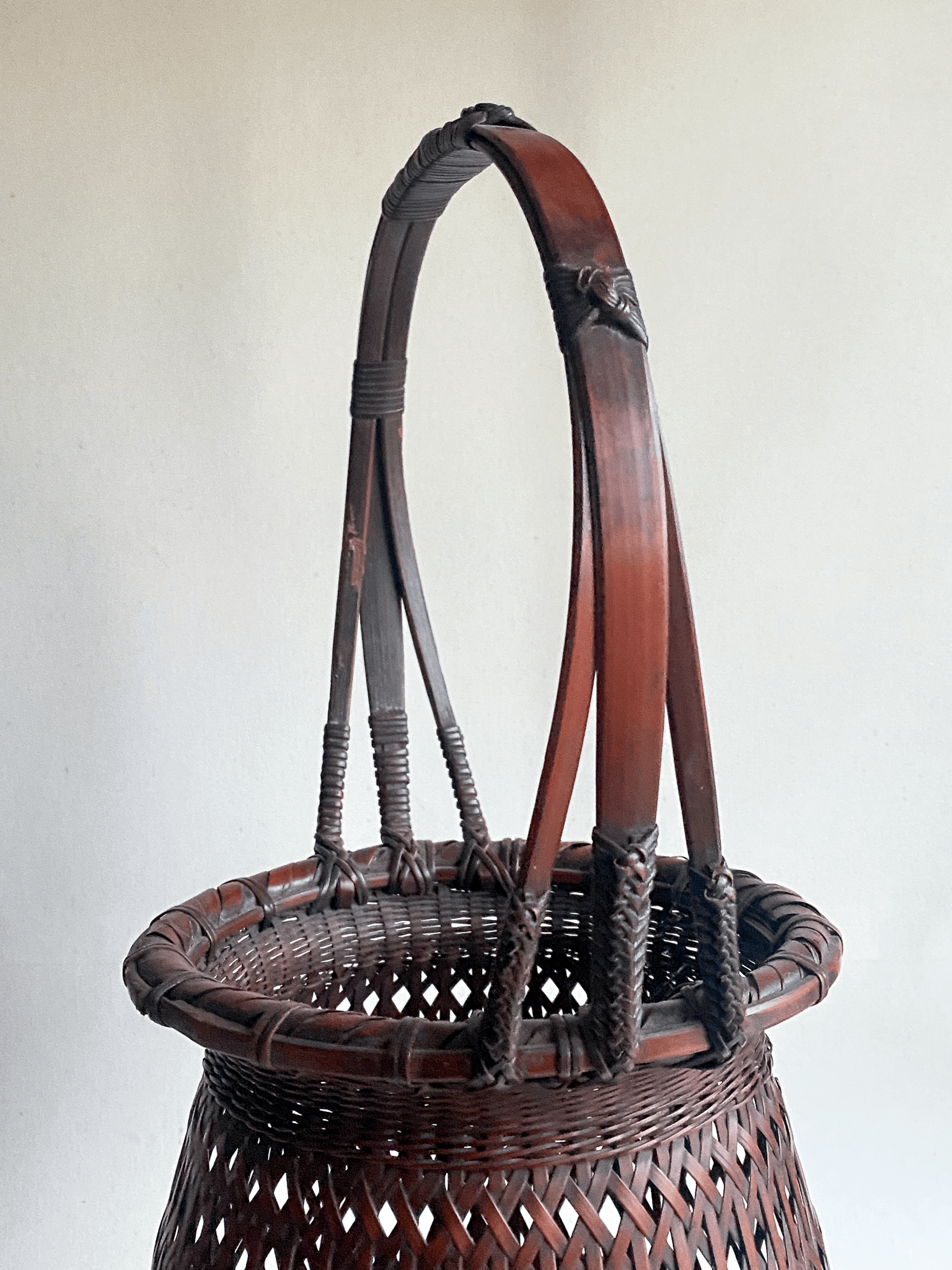 Japanese Bamboo Basket for Flower Arranging