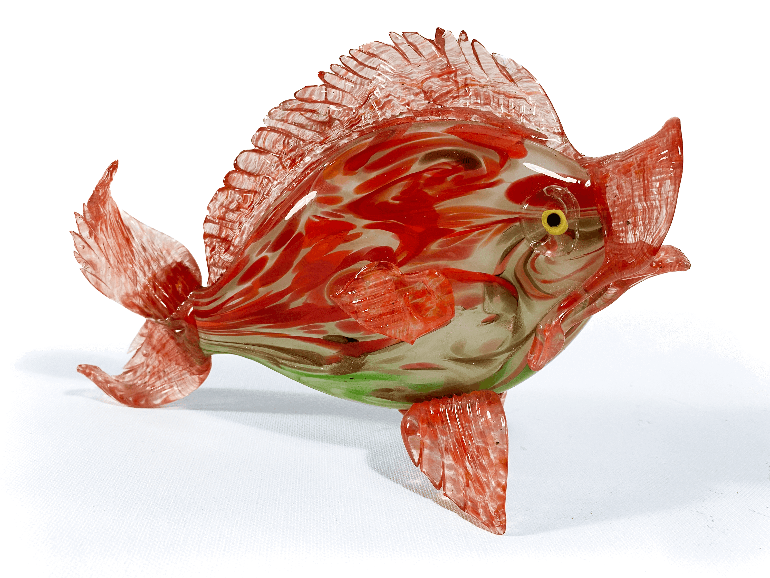 Vetreria Toso Murano Glass Fish circa 1930