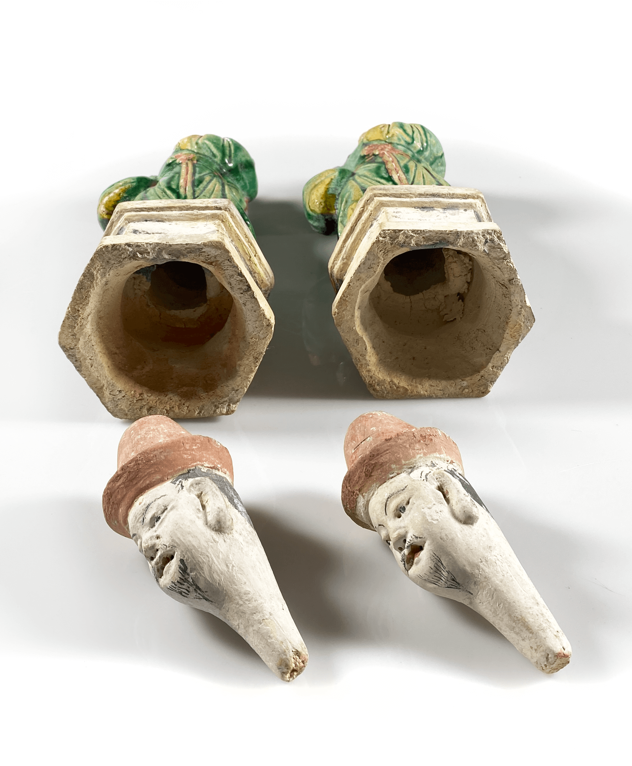 Pair of Chinese Mingqi, Ming Dynasty (1368-1644)