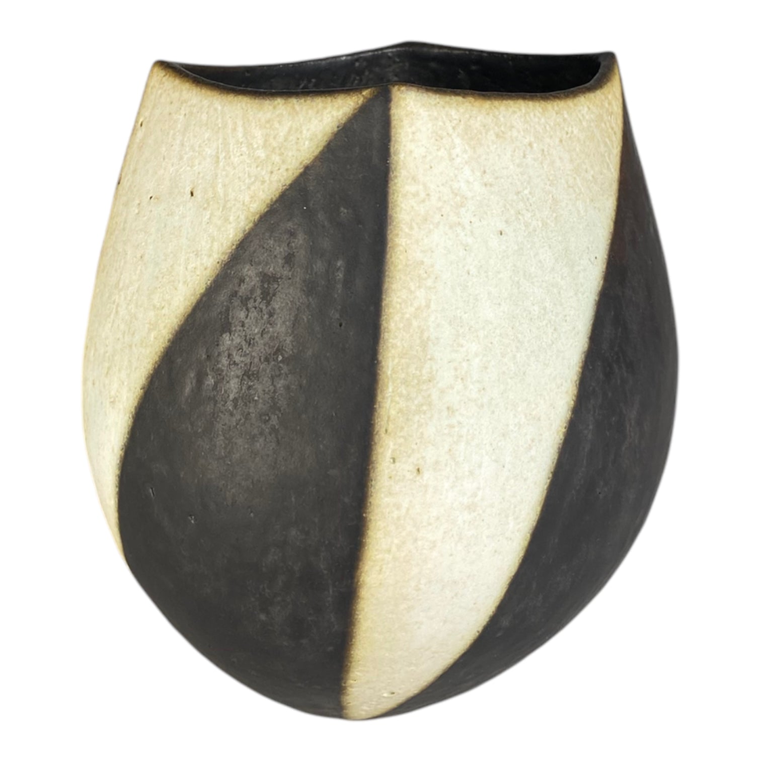 John Ward Squared Black and White Vase