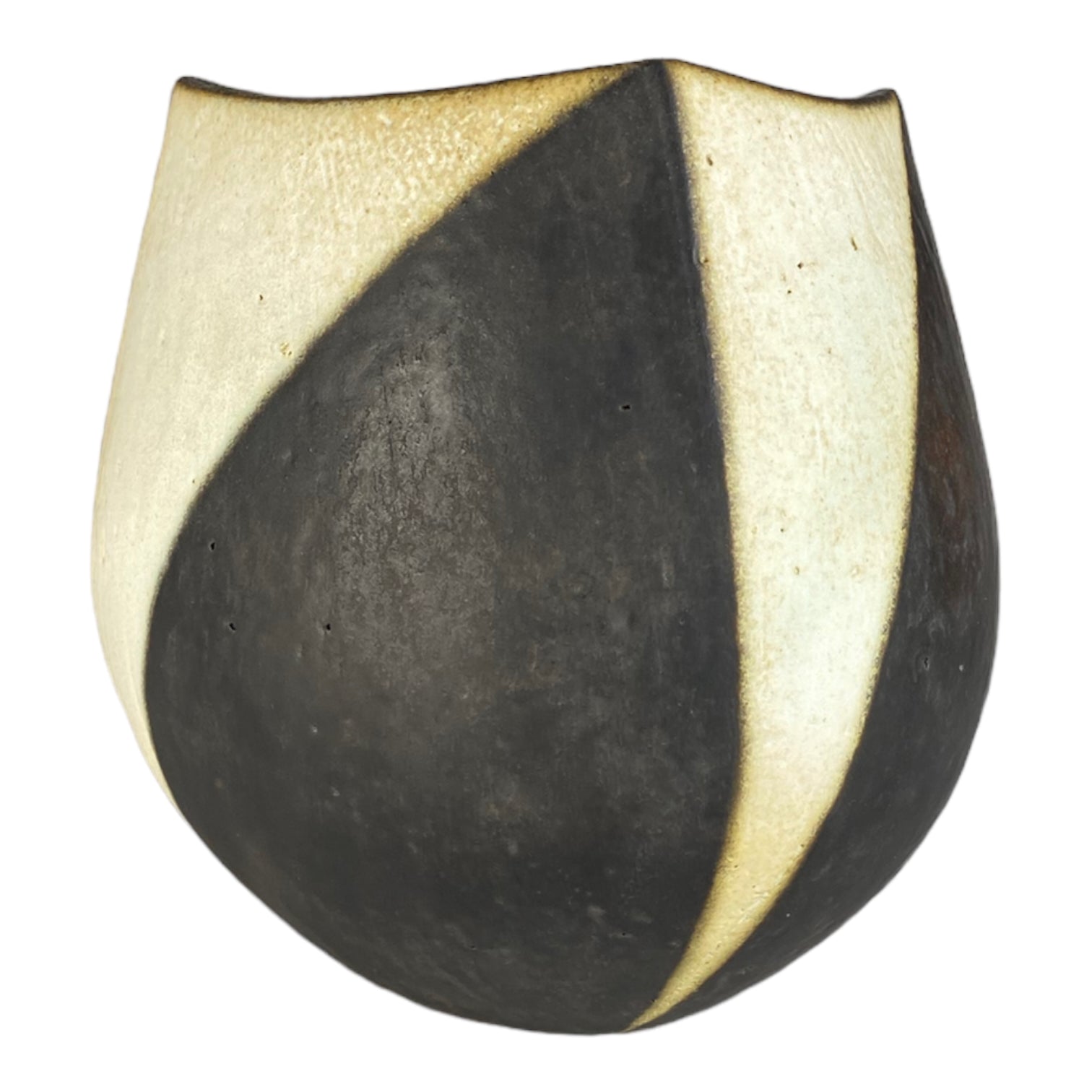 John Ward Squared Black and White Vase