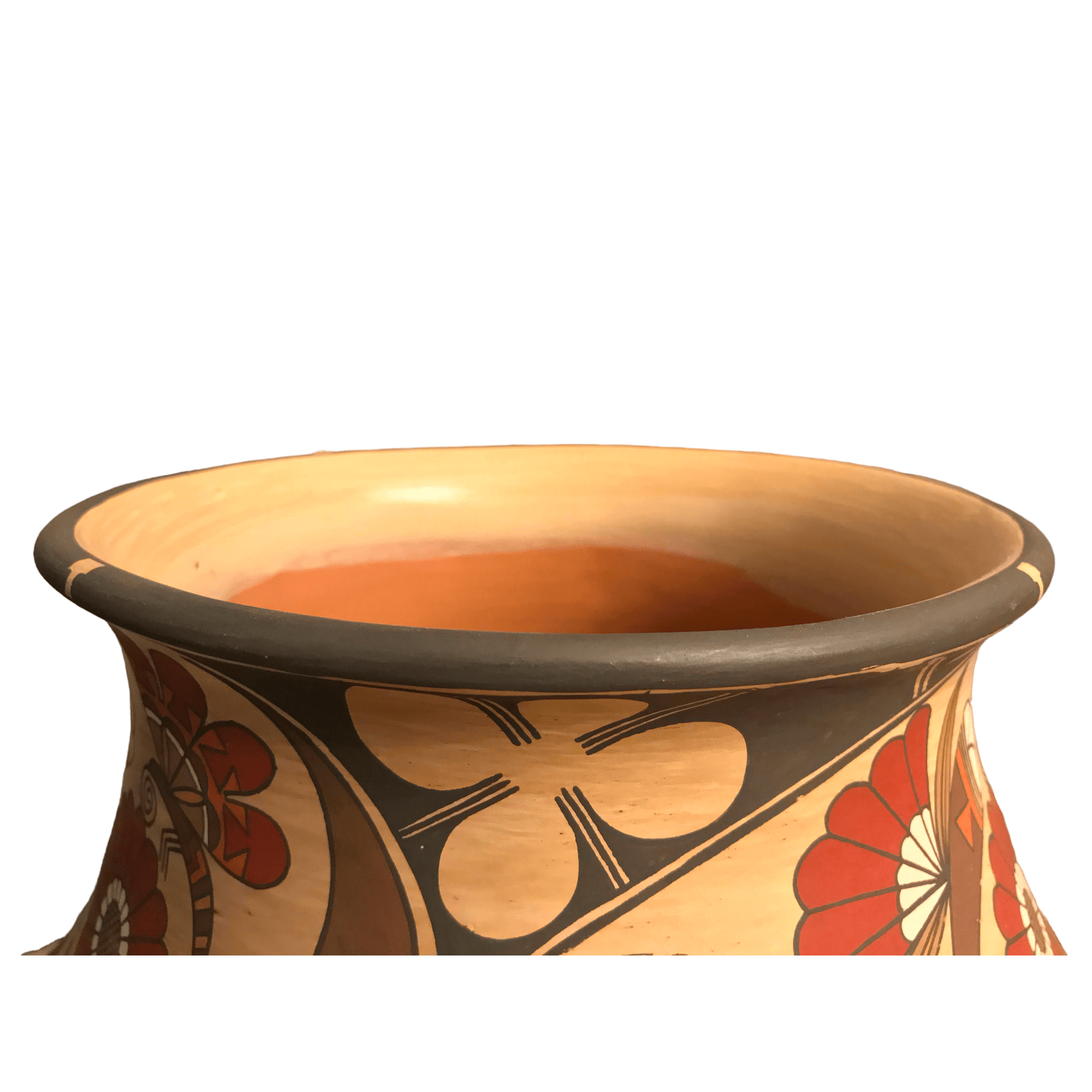 Santa Clara Pueblo Early Polychrome Jar by Lois Guttierez de la Cruz