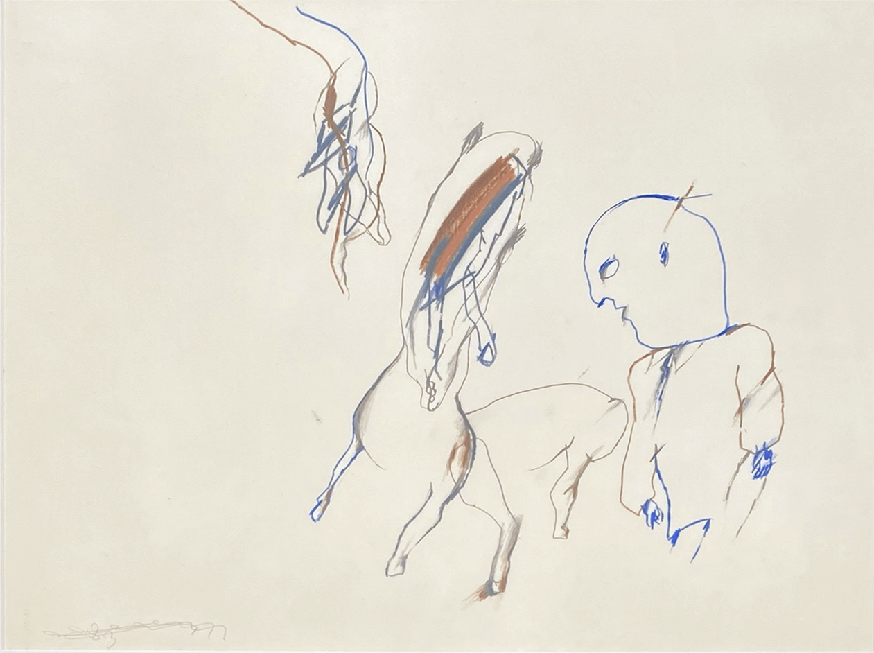 Oswald Oberhuber Drawing Untitled
