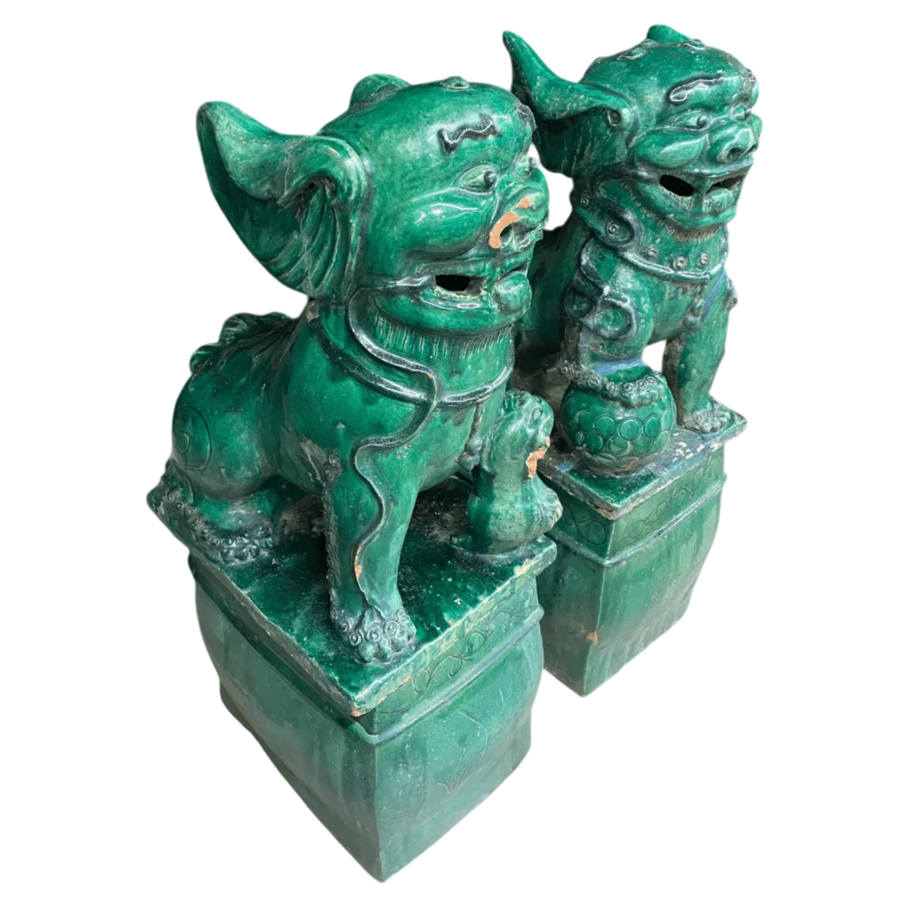 Chinese Guardian Lion Garden Statues