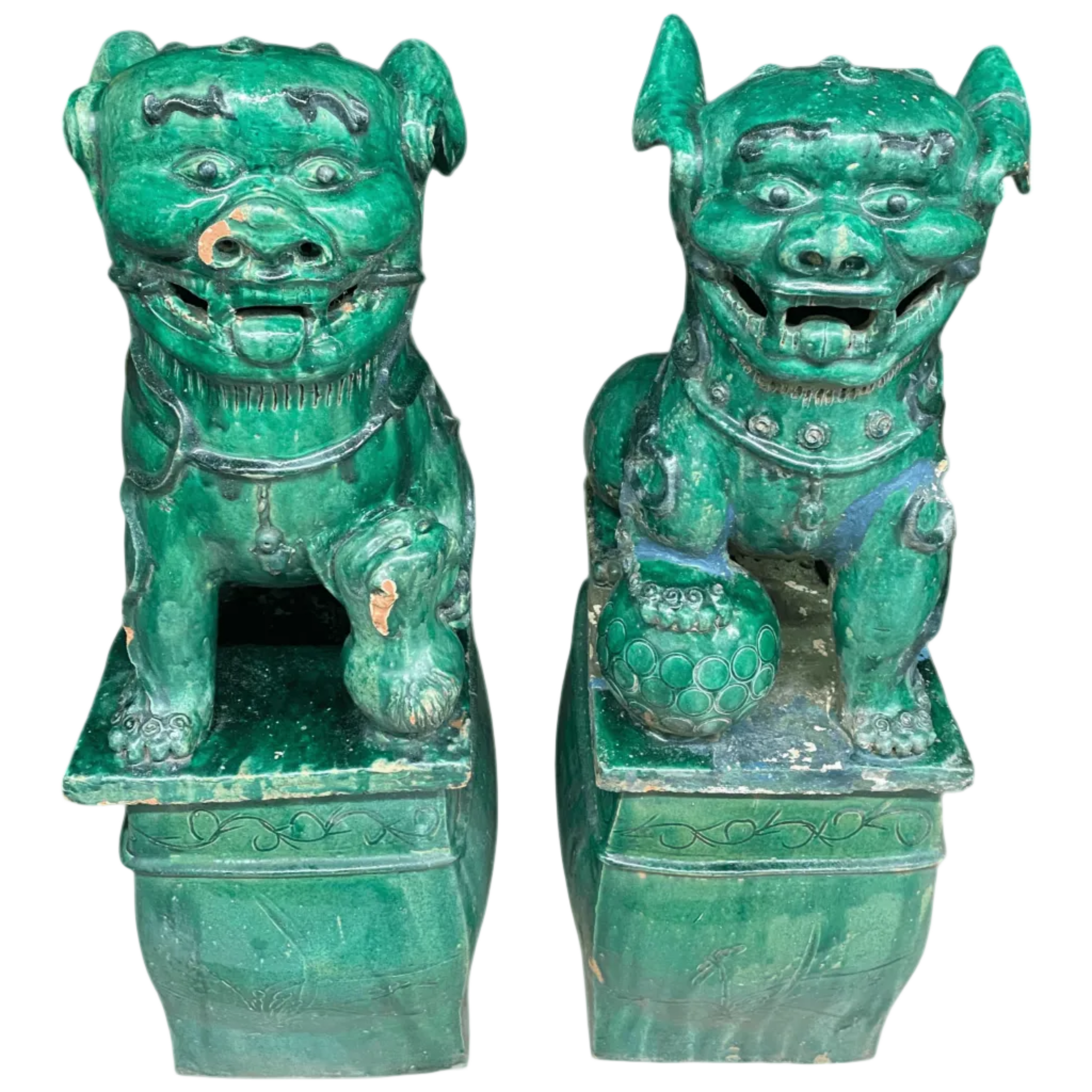 Chinese Guardian Lion Garden Statues
