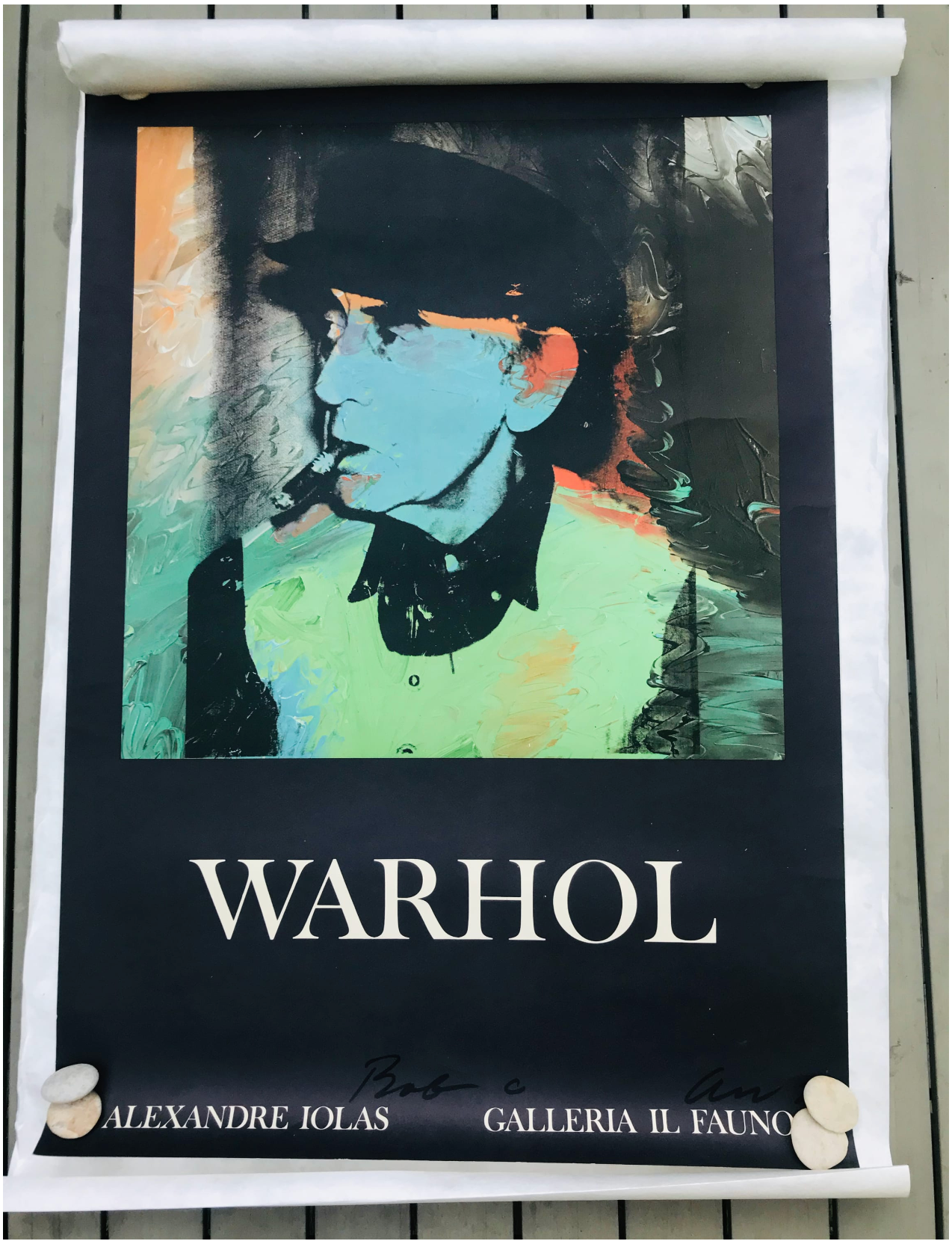 Andy Warhol Man Ray Galleria Il Fauno 1974 Signed