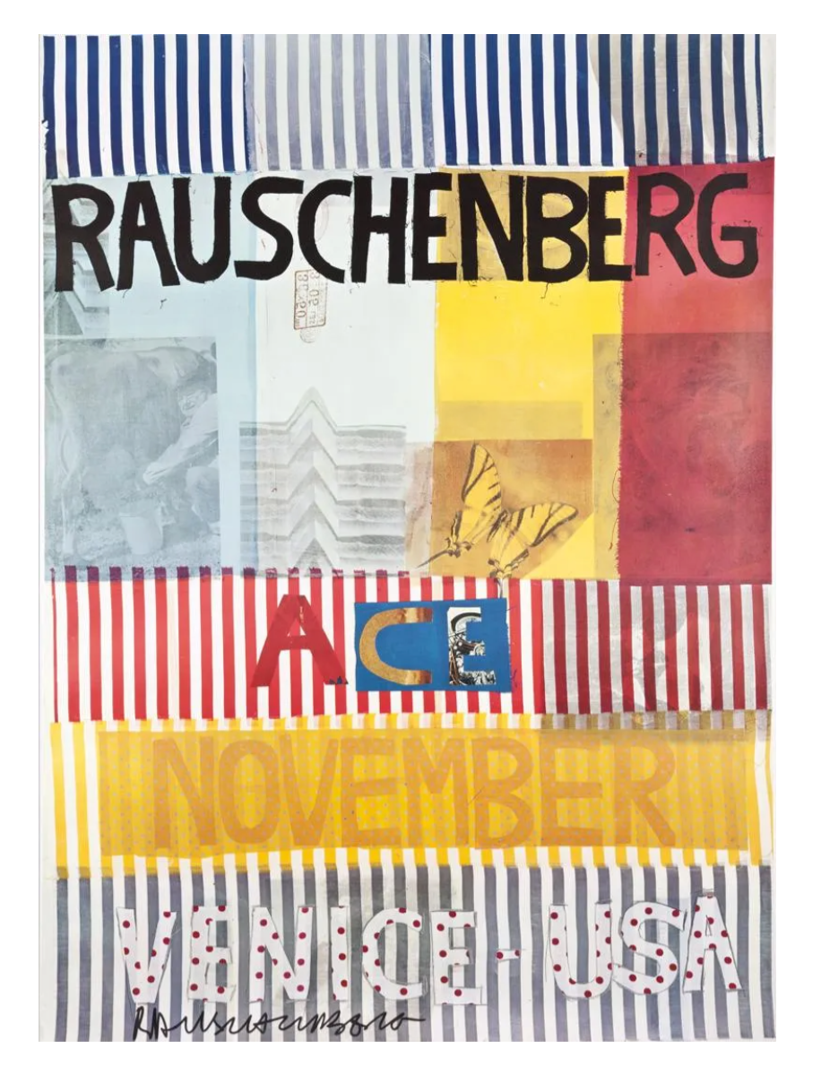 Robert Rauschenberg Ace Gallery 1977 Signed