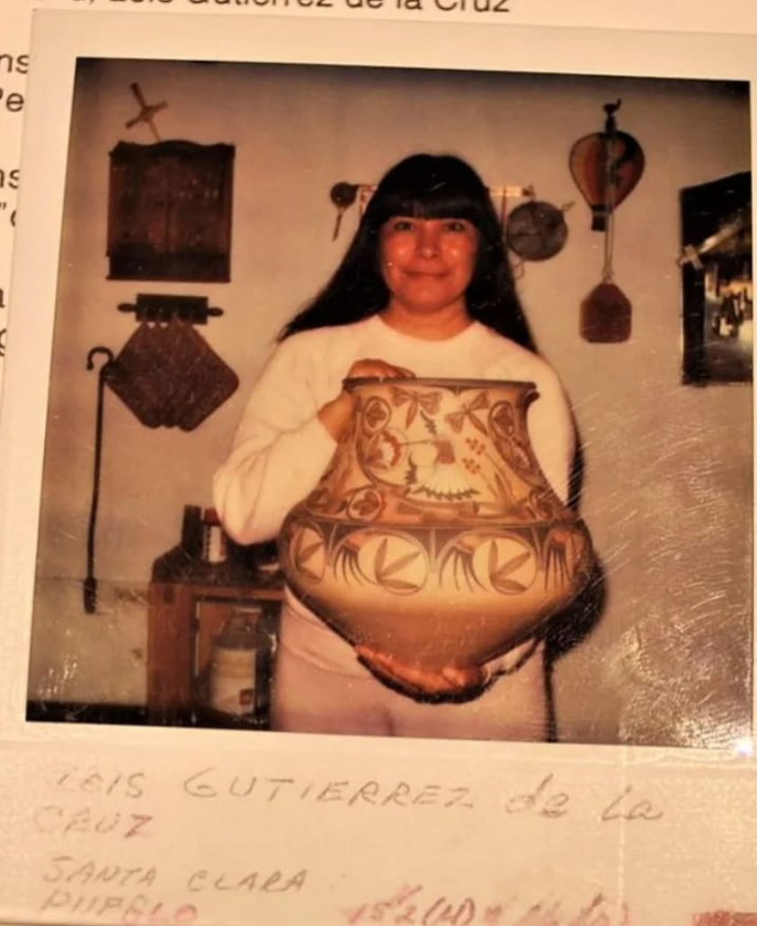 Santa Clara Pueblo Early Polychrome Jar by Lois Guttierez de la Cruz