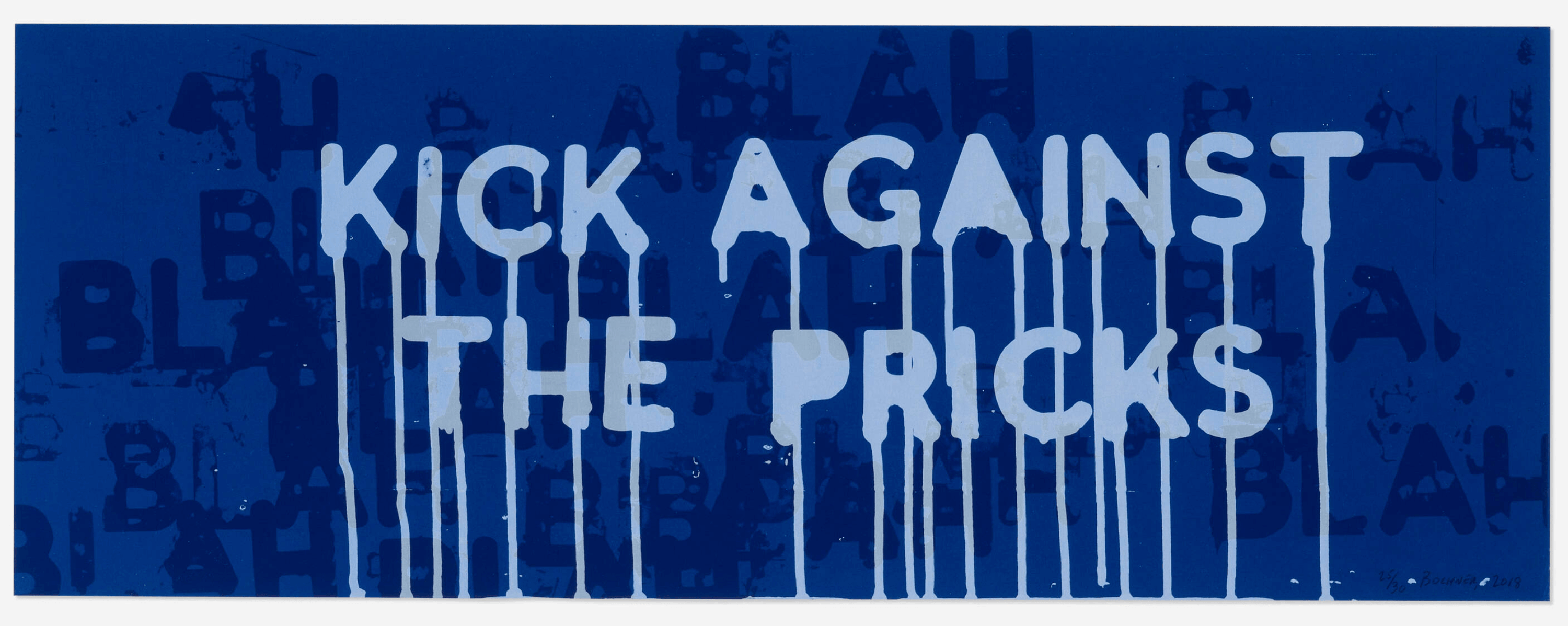 Mel Bochner Kick Against The Pricks