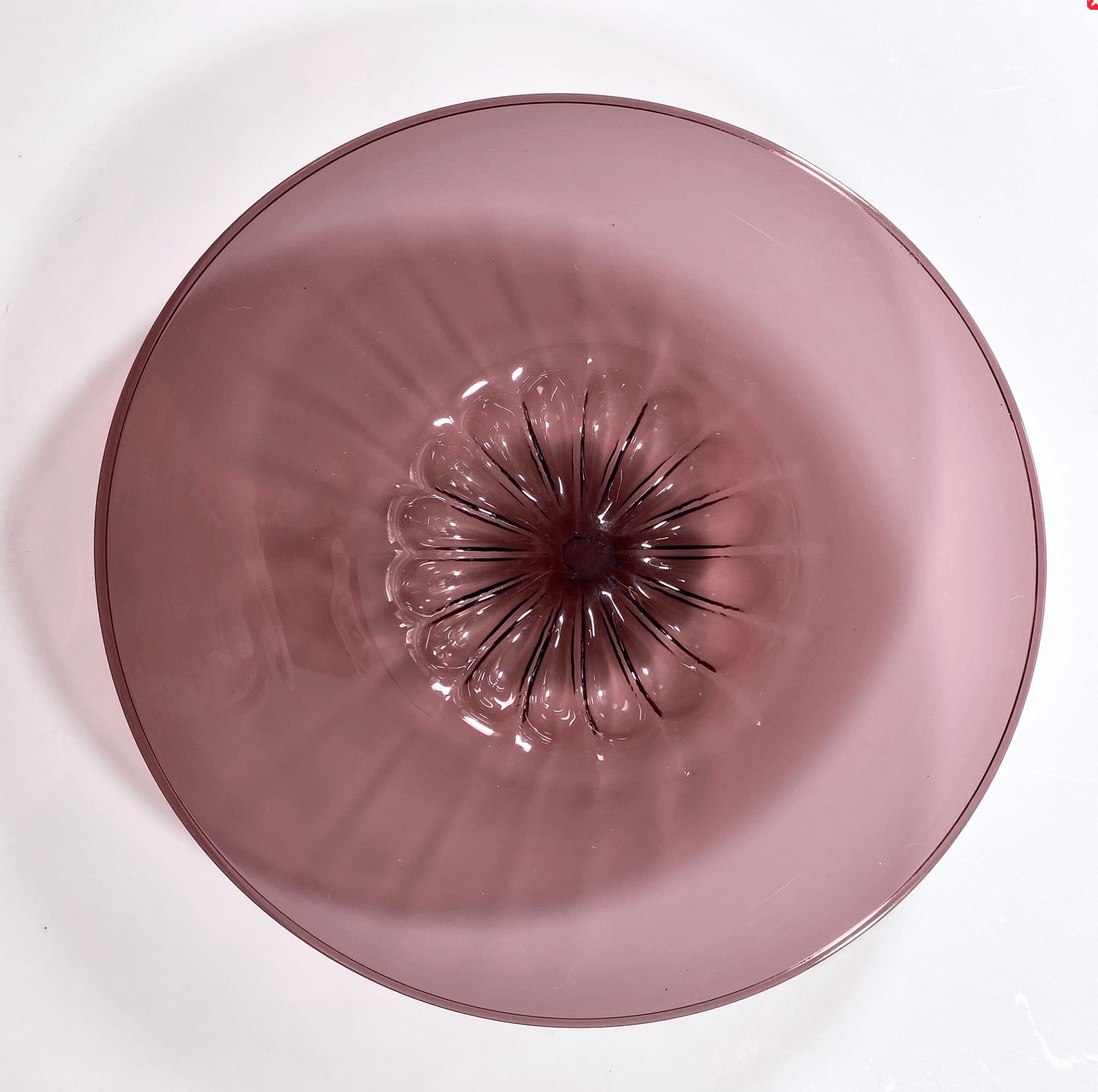 Vittorio Zecchin Soffiato Glass Platter