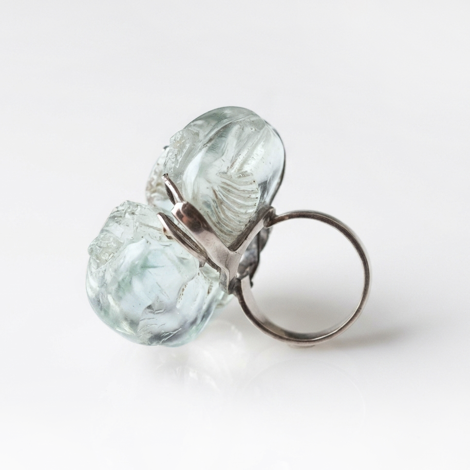 Carved Fluorite Dress Ring, Property of Dame Edith Sitwell DBE, Chinese, 19th Century