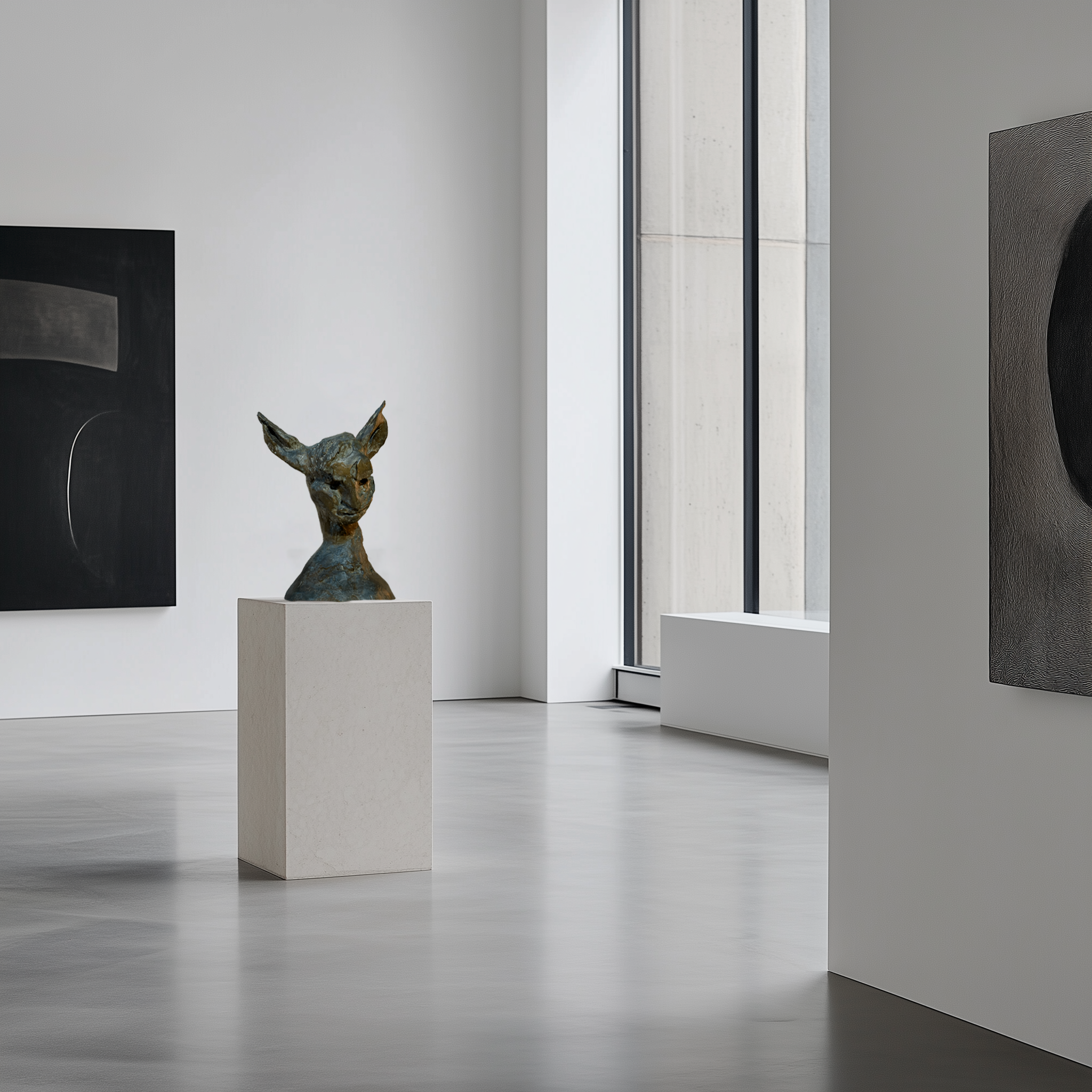 Bernard Reder, Head of a Centaur, Bronze, 1955, 2/II