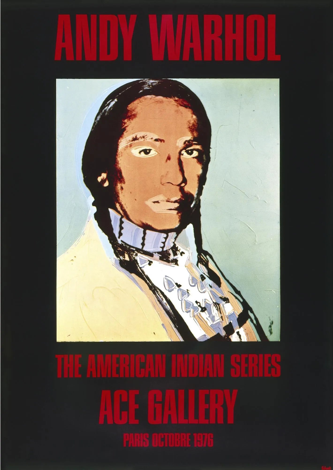 Andy Warhol The American Indian Ace Gallery Paris 1976